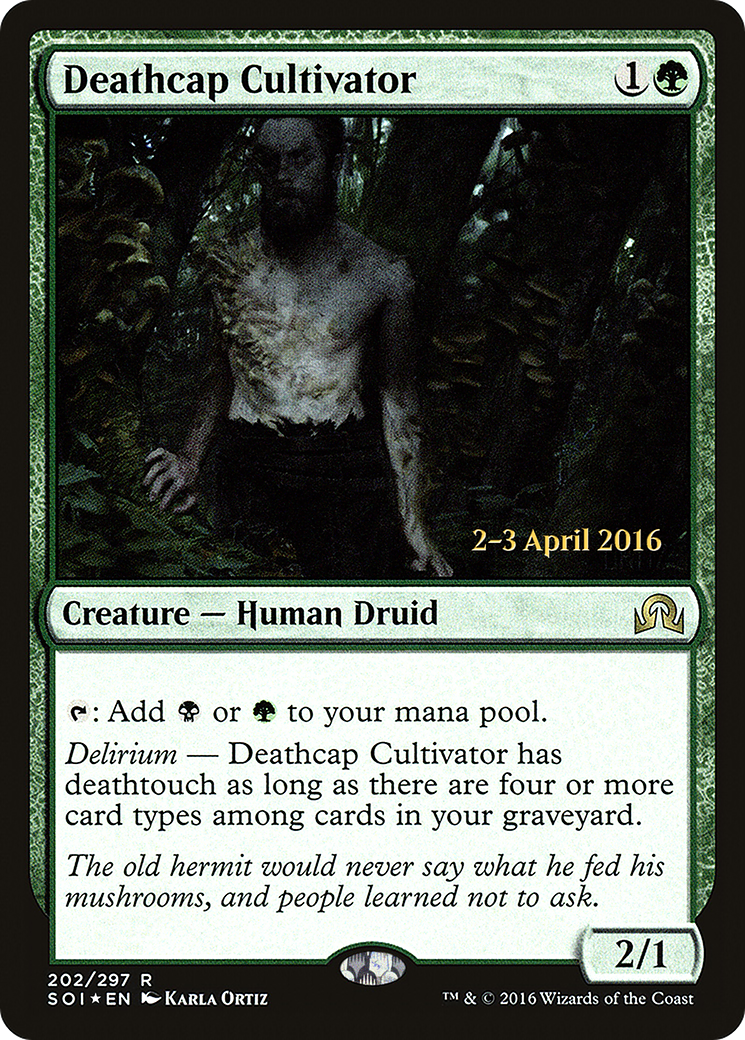Image of Deathcap Cultivator (PRE-202) - Shadows over Innistrad Promos Foil