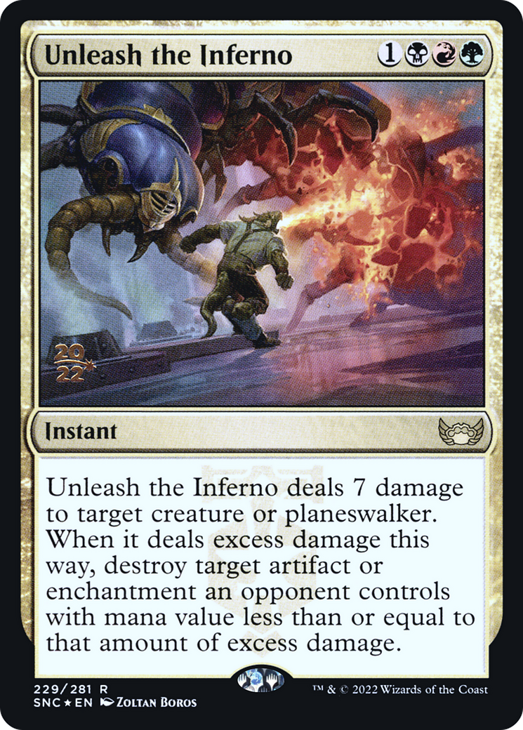 Image of Unleash the Inferno (PRE-229) - Streets of New Capenna Promos Foil