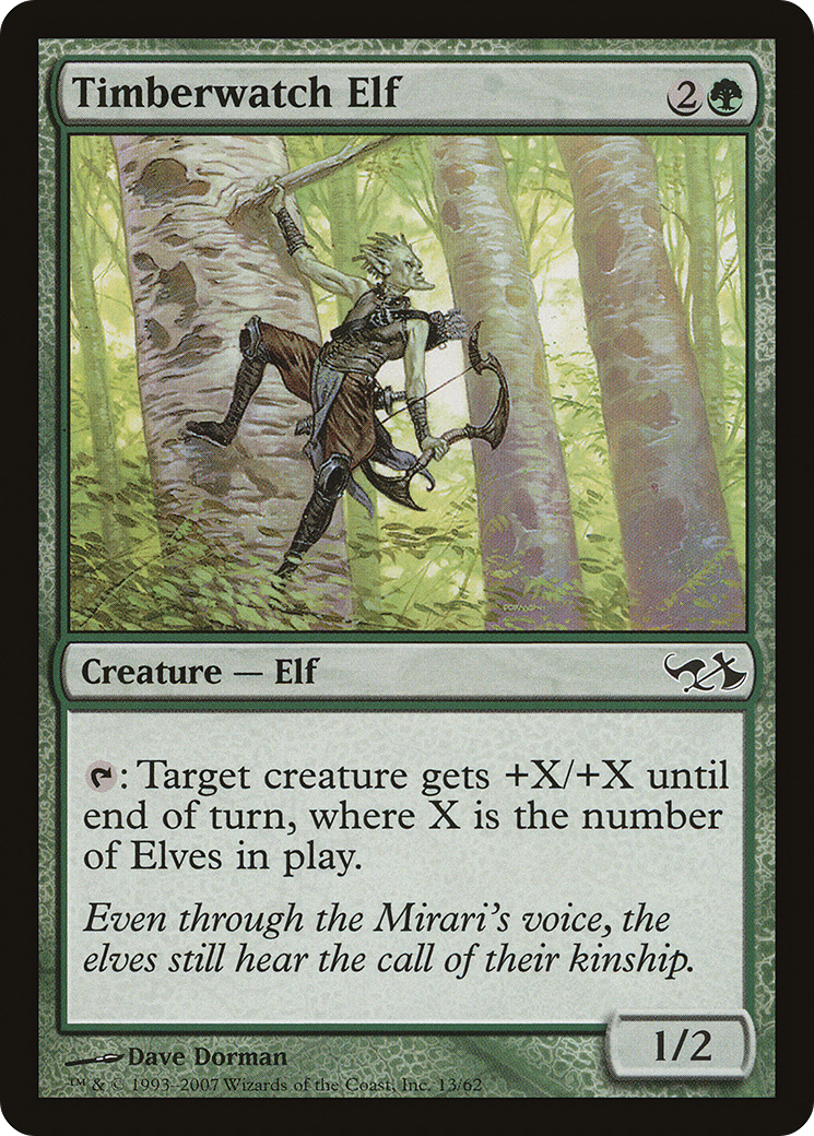 Image of Timberwatch Elf (EVG-013) - Duel Decks: Elves vs. Goblins Foil