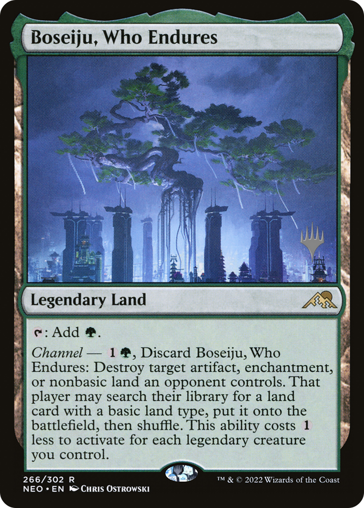 Image of Boseiju, Who Endures (PPNEO-266) - Kamigawa: Neon Dynasty Promos Foil