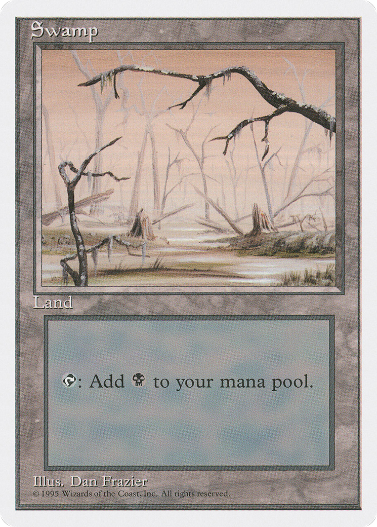 Image of Swamp (B) (4ED-190) - Fourth Edition