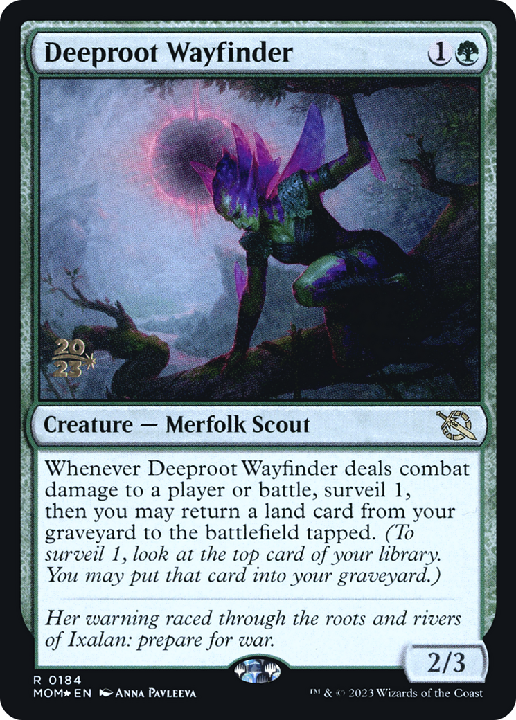 Image of Deeproot Wayfinder (PRE-184) - March of the Machine Promos Foil