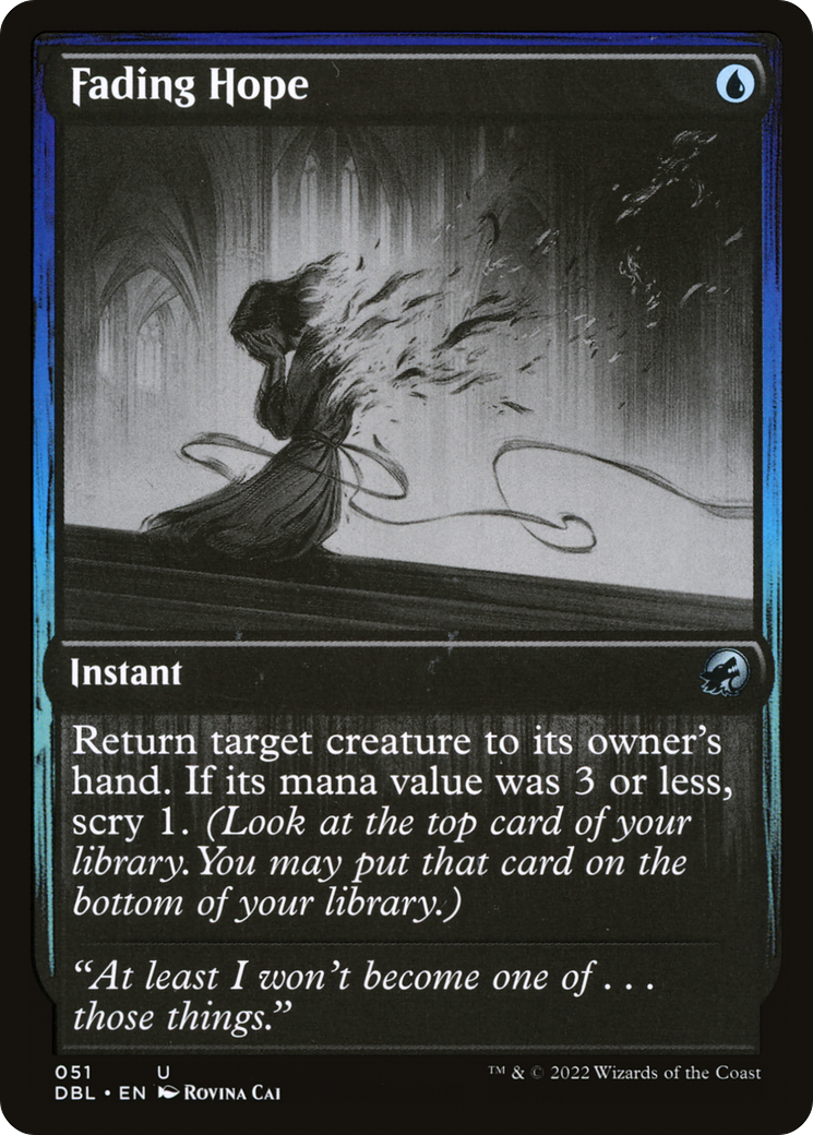 Image of Fading Hope (DBL-051) - Innistrad: Double Feature