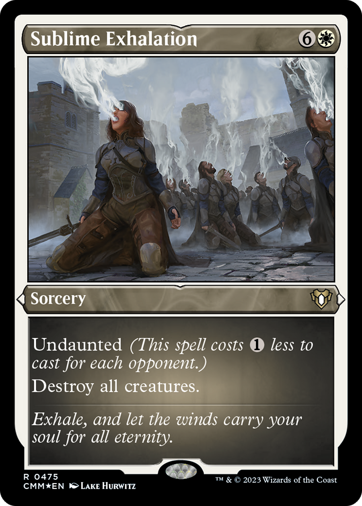 Image of Sublime Exhalation (CMM-475) - Commander Masters Etched Foil