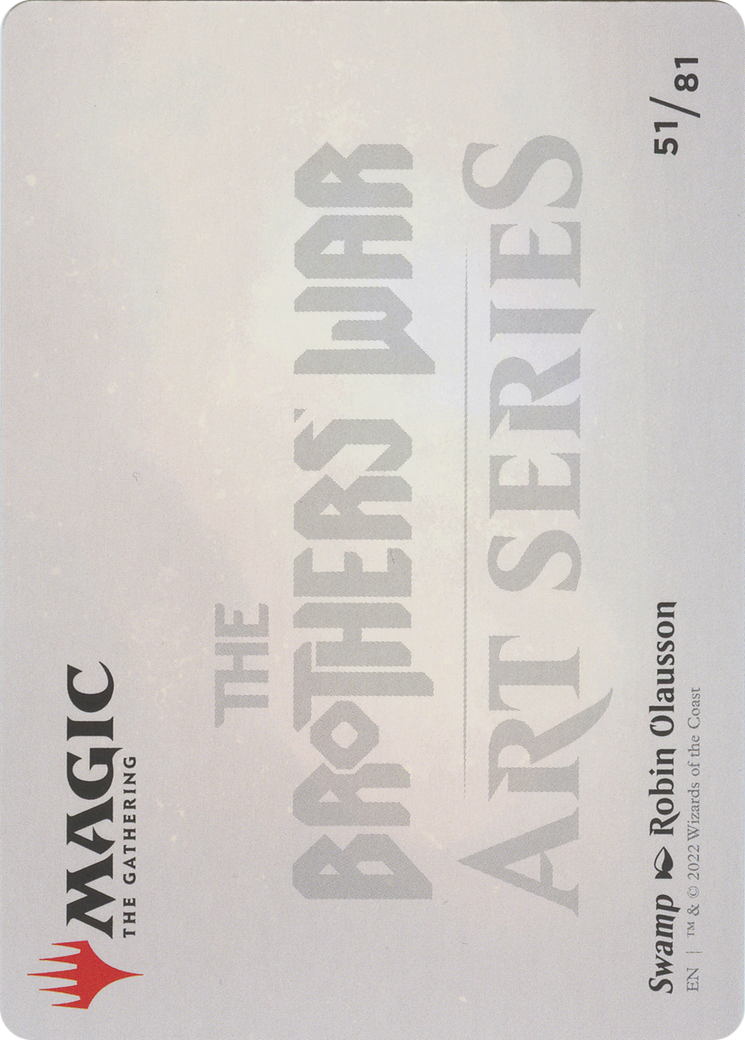 Image of Swamp // Swamp (ABRO-051) - The Brothers' War Art Series (Borderless) Foil