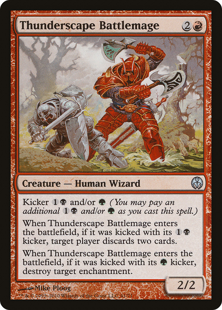Image of Thunderscape Battlemage (DDE-041) - Duel Decks: Phyrexia vs. the Coalition