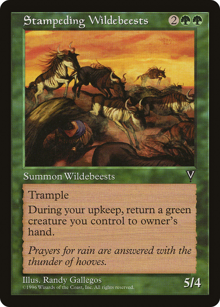Image of Stampeding Wildebeests (VIS-) - Visions