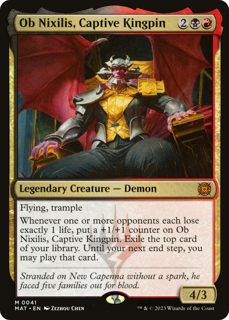 Image of Ob Nixilis, Captive Kingpin (MAT-041) - March of the Machine: The Aftermath