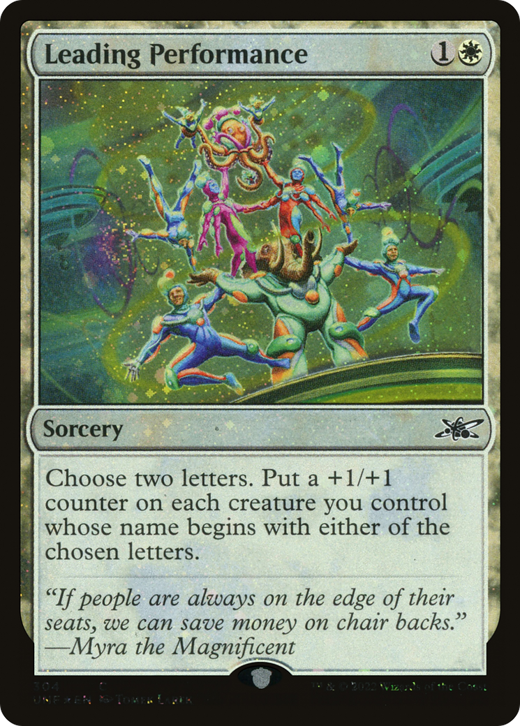 Image of Leading Performance (Galaxy Foil) (UNF-304) - Unfinity Foil
