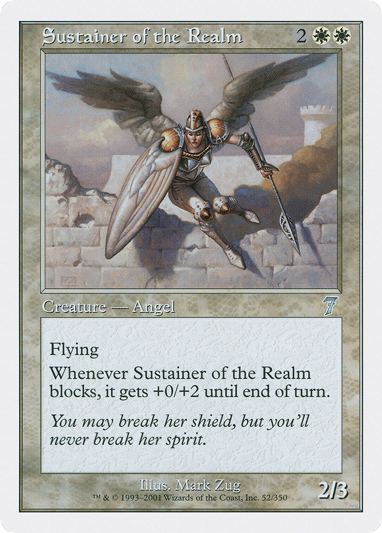 Image of Sustainer of the Realm (7ED-052) - 7th Edition Foil