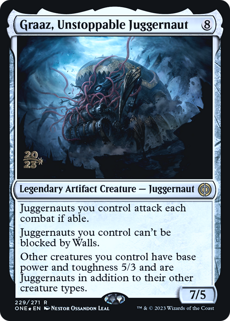 Image of Graaz, Unstoppable Juggernaut (PRE-229) - Phyrexia: All Will Be One Promos Foil