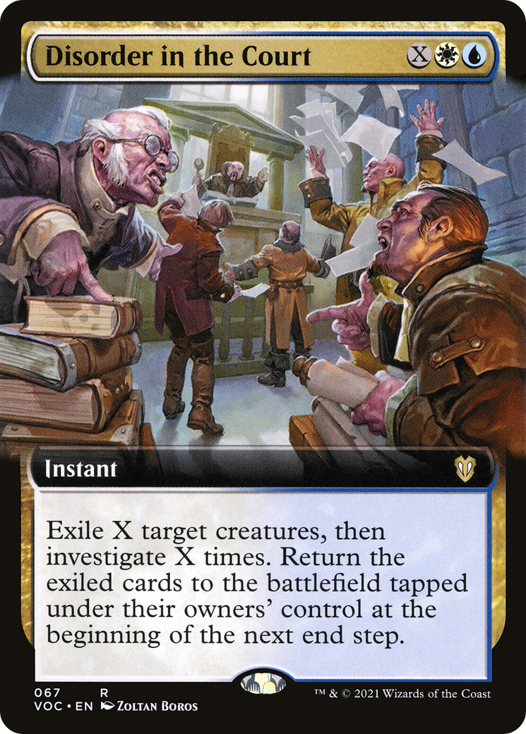 Image of Disorder in the Court (Extended Art) (VOC-067) - Crimson Vow Commander: (Extended Art)