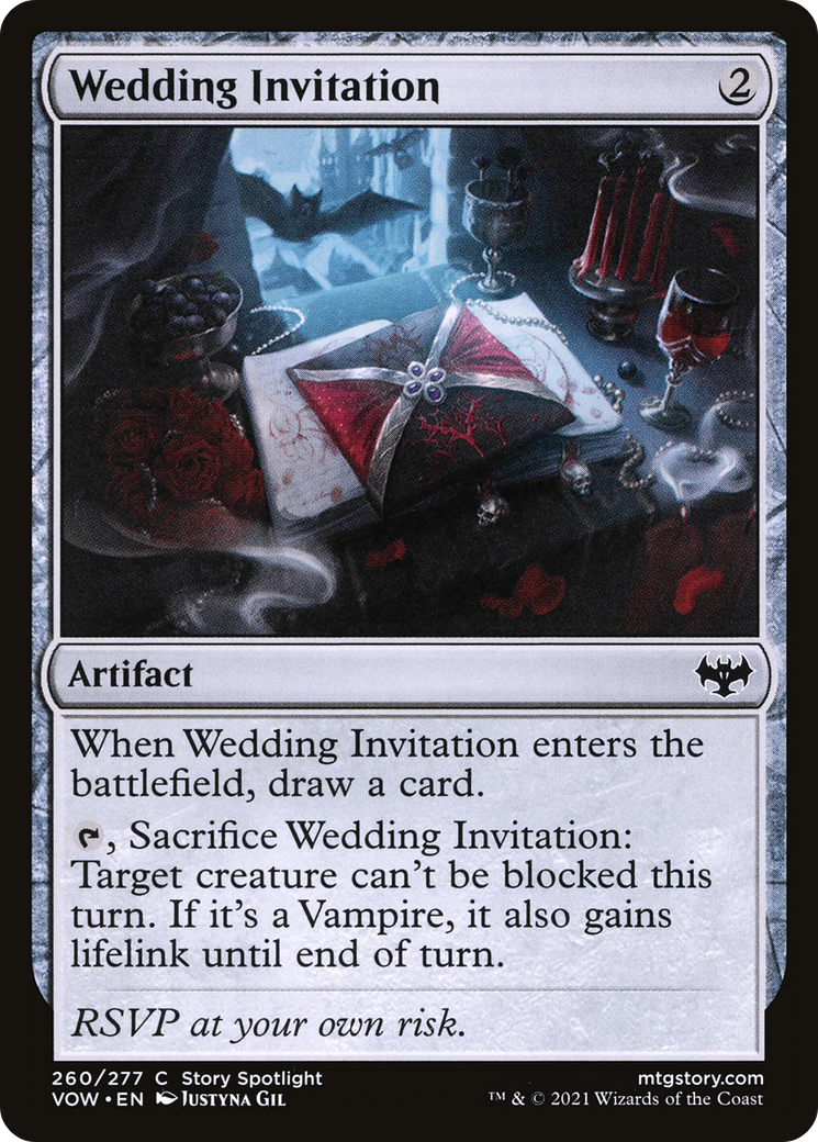 Image of Wedding Invitation (VOW-260) - Innistrad: Crimson Vow