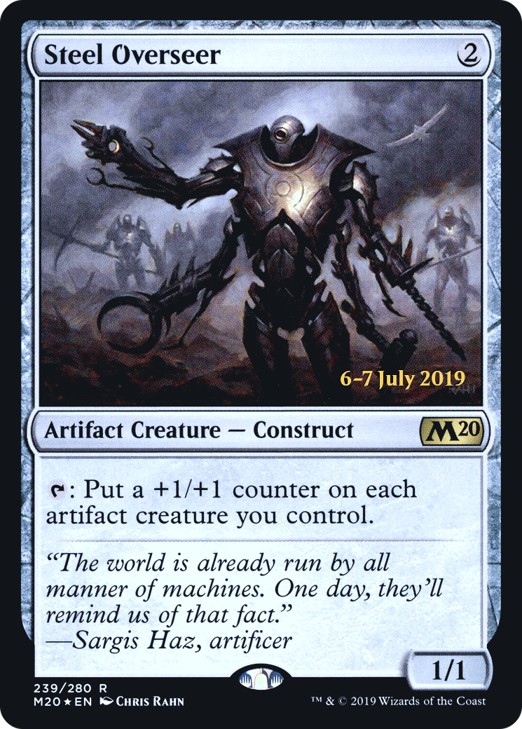 Image of Steel Overseer (PRE-239) - Core Set 2020 Promos Foil