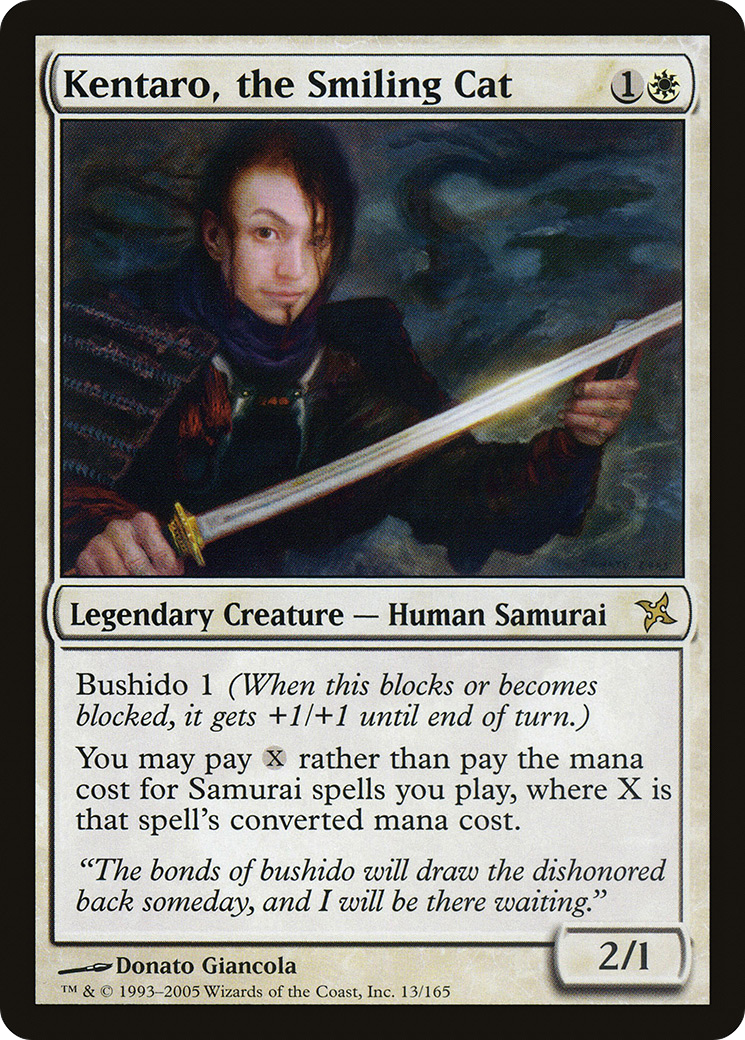 Image of Kentaro, the Smiling Cat (BOK-013) - Betrayers of Kamigawa Foil