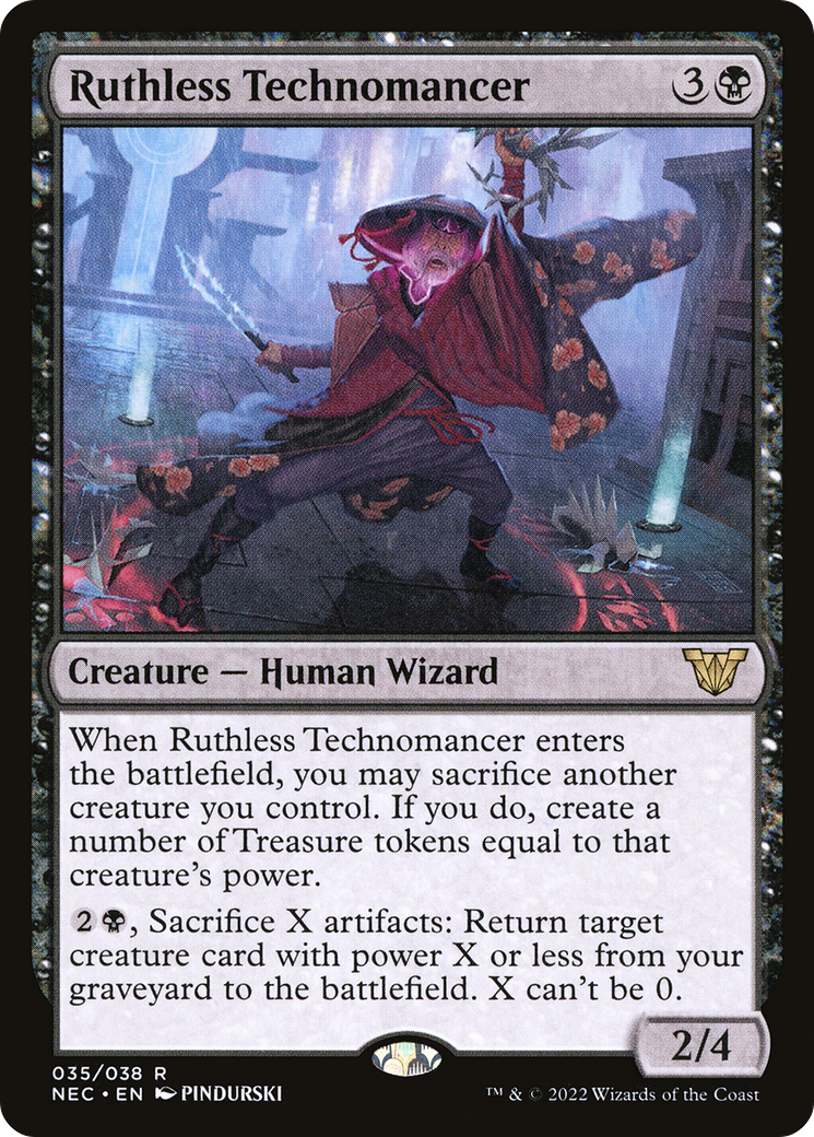 Image of Ruthless Technomancer (NEC-035) - Neon Dynasty Commander