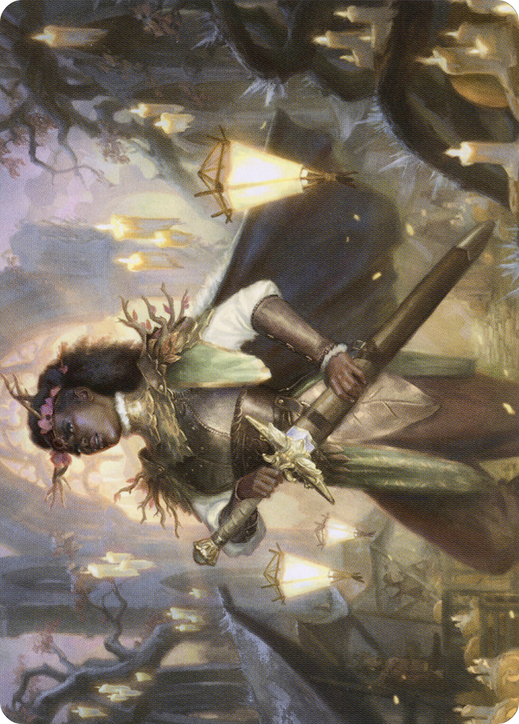 Image of Sungold Sentinel // Sungold Sentinel (AMID-020) - Midnight Hunt Art Series (Borderless) Foil