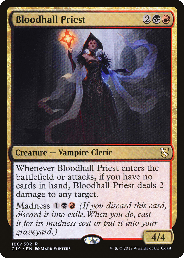 Image of Bloodhall Priest (C19-188) - Commander 2019