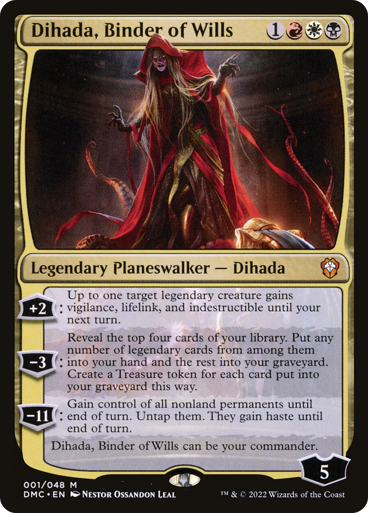Image of Dihada, Binder of Wills (DMC-001) - Dominaria United Commander Foil
