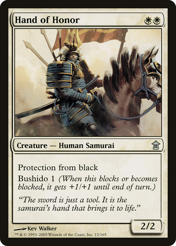 Image of Hand of Honor (SOK-012) - Saviors of Kamigawa Foil
