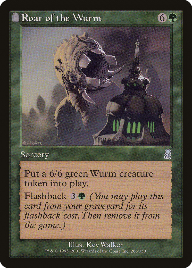 Image of Roar of the Wurm (ODY-266) - Odyssey: (tombstone) Foil