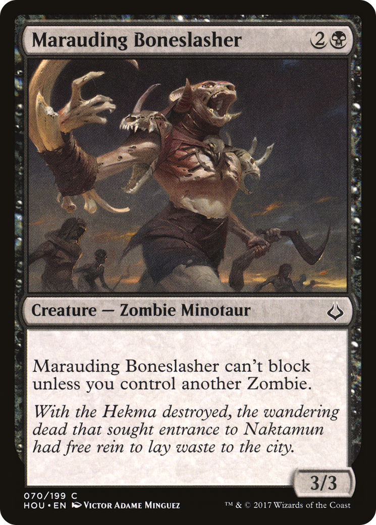 Image of Marauding Boneslasher (HOU-070) - Hour of Devastation Foil