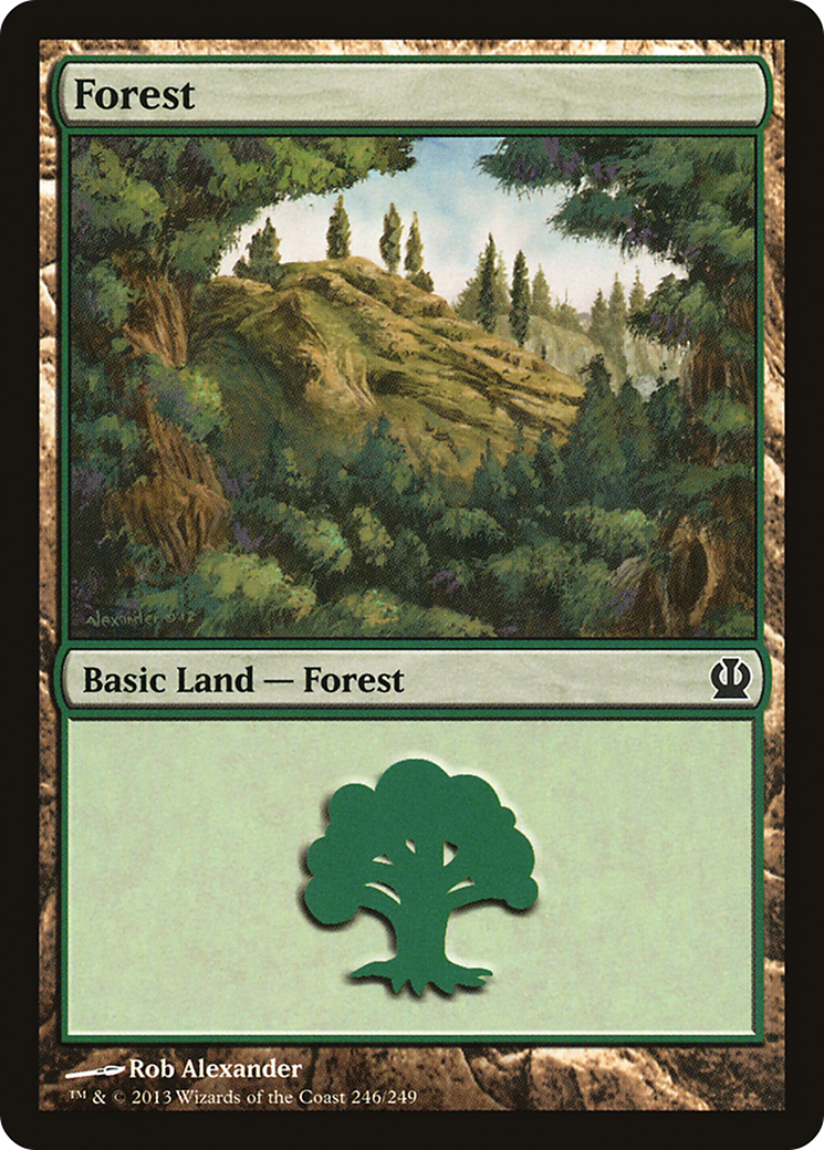Image of Forest (246) (THS-246) - Theros Foil