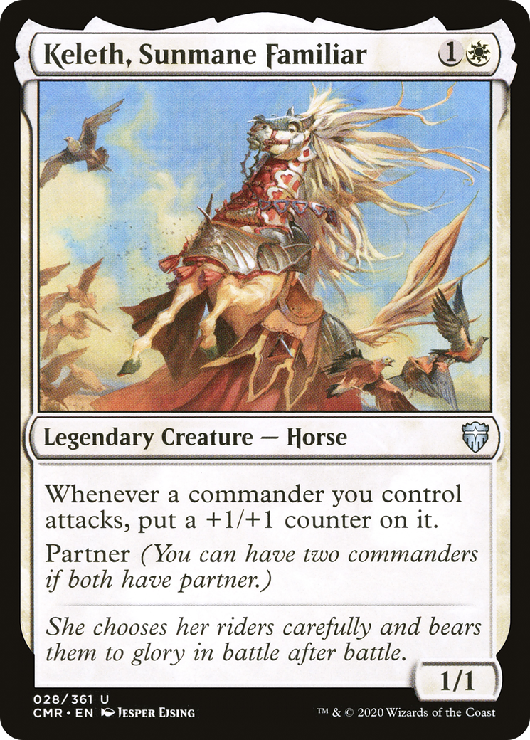 Image of Keleth, Sunmane Familiar (CMR-028) - Commander Legends Foil