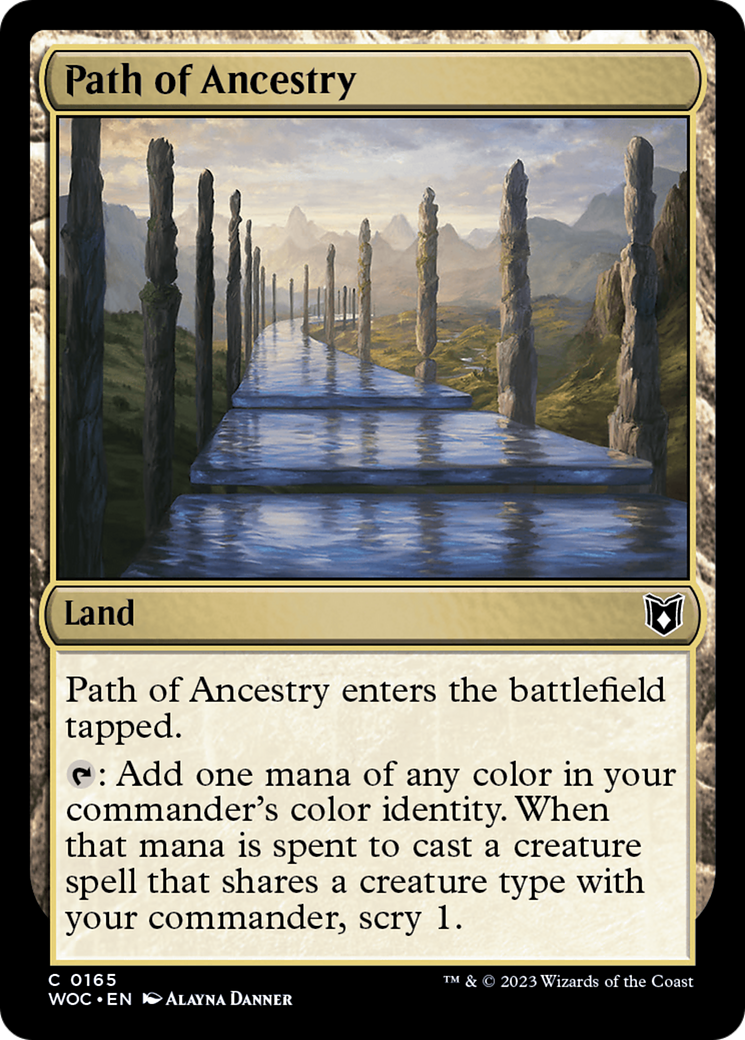 Image of Path of Ancestry (WOC-165) - Wilds of Eldraine Commander