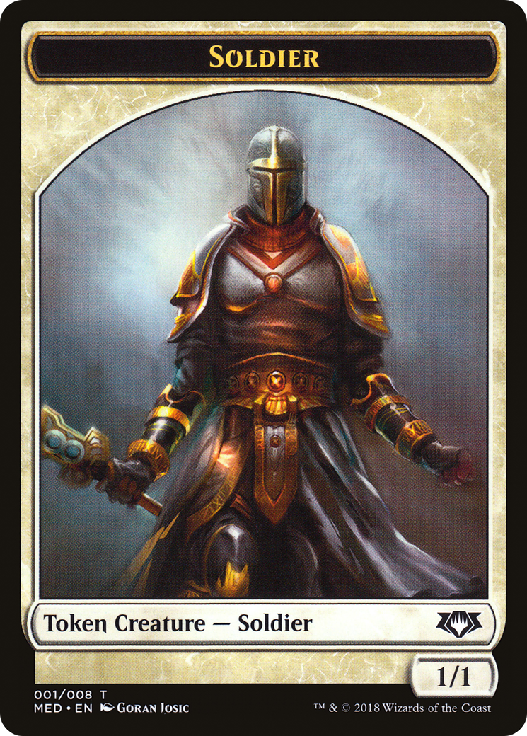 Image of Soldier Token (MED-001) - Mythic Edition Tokens