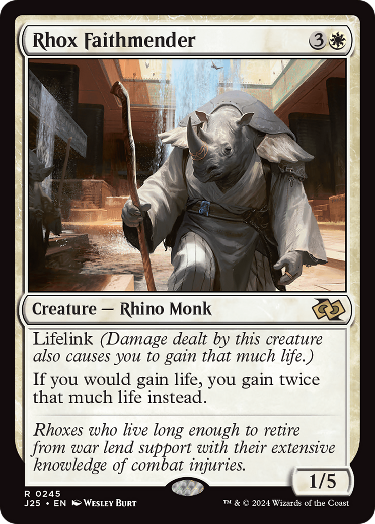 Image of Rhox Faithmender (J25-245) - Foundations Jumpstart
