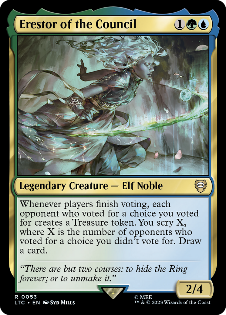 Image of Erestor of the Council (LTC-053) - Tales of Middle-earth Commander