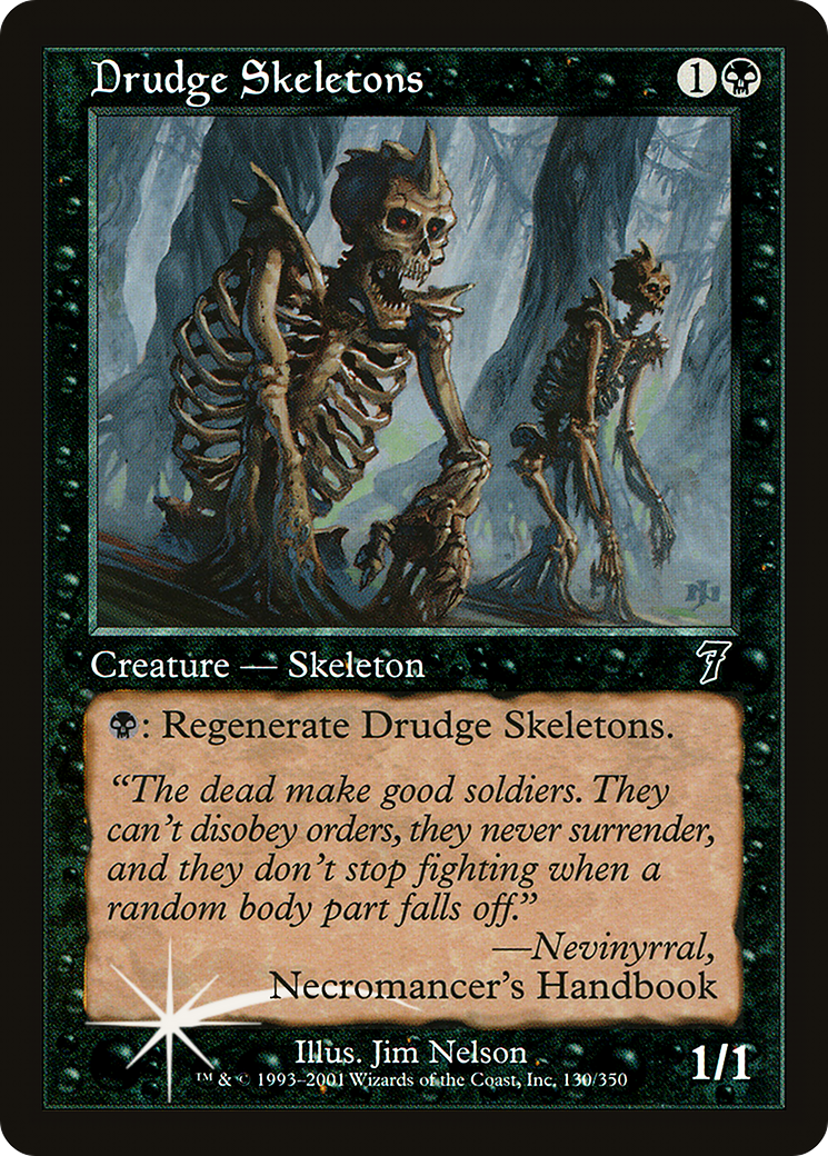 Image of Drudge Skeletons (7ED-130) - 7th Edition Foil