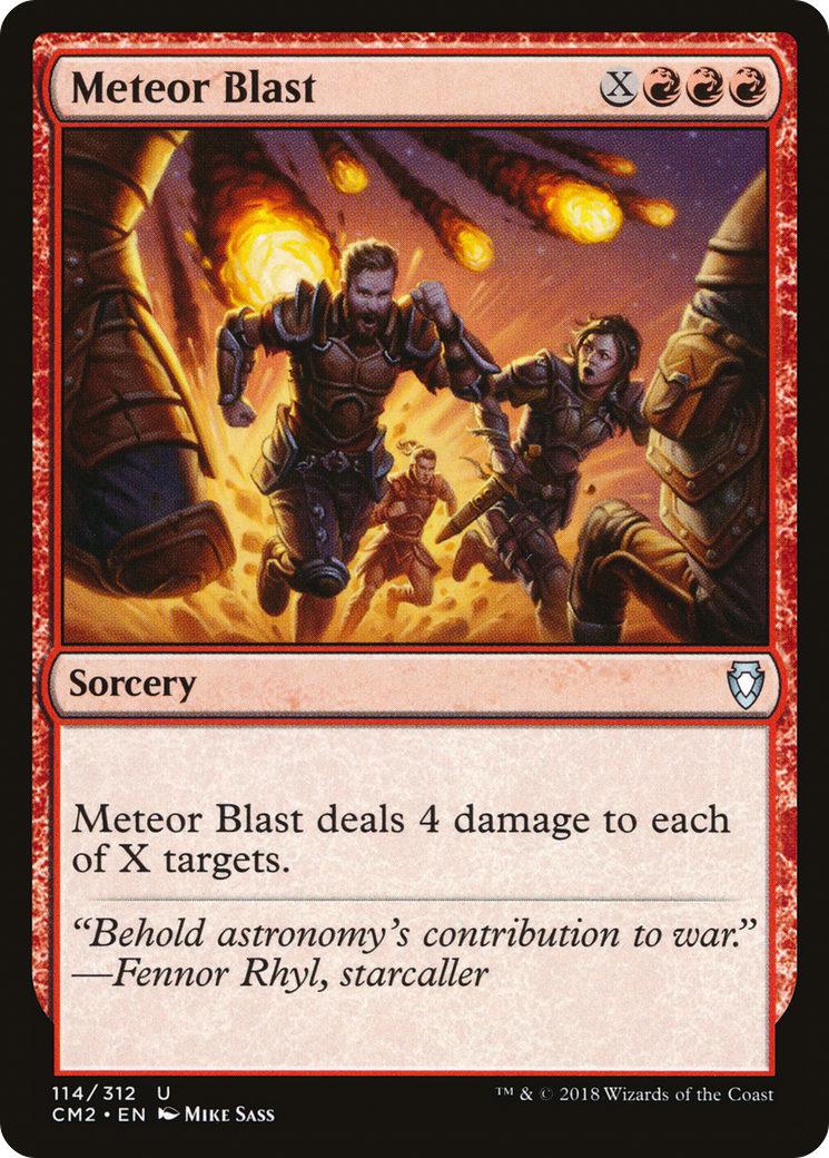 Image of Meteor Blast (CM2-114) - Commander Anthology Volume II