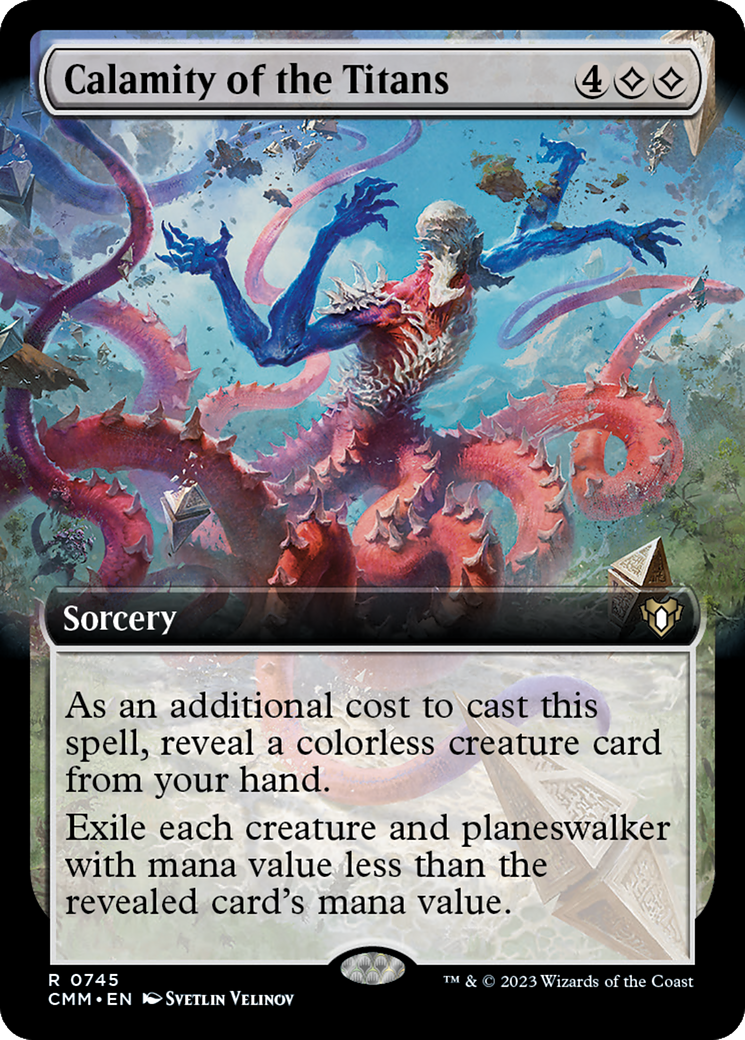 Image of Calamity of the Titans (Extended Art) (CMM-745) - Commander Masters: (Extended Art)