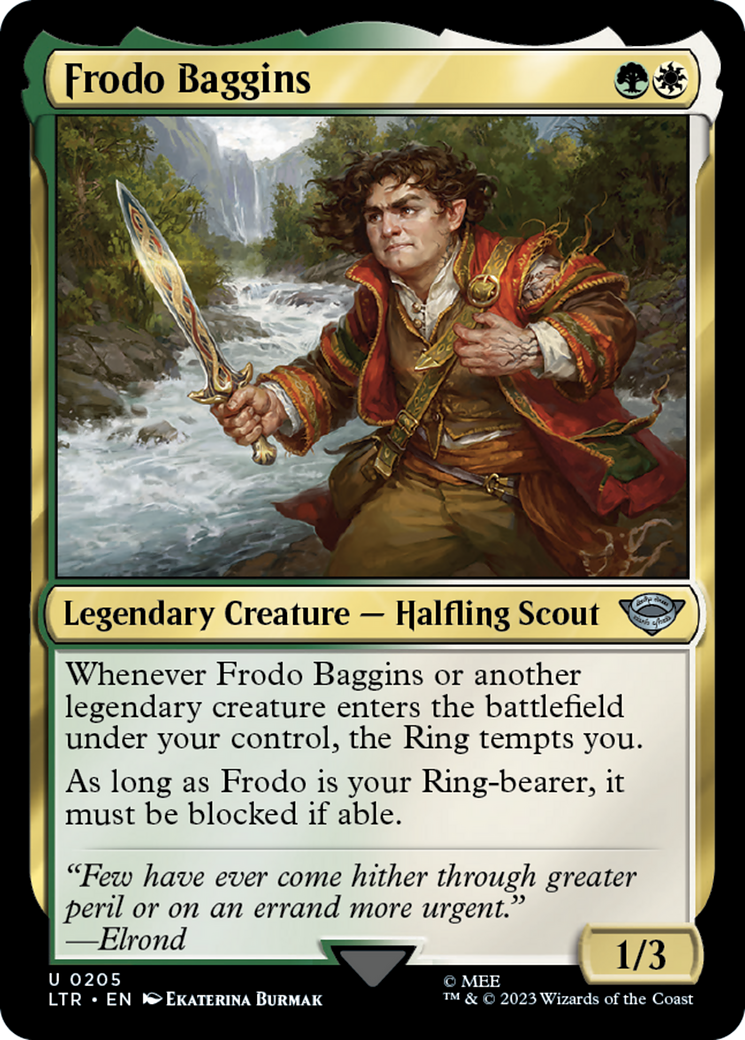 Image of Frodo Baggins (LTR-205) - The Lord of the Rings: Tales of Middle-earth Foil