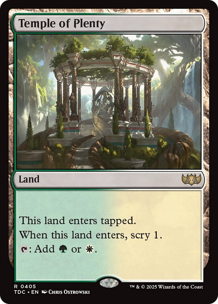 Image of Temple of Plenty (TDC-405) - Commander: Tarkir: Dragonstorm