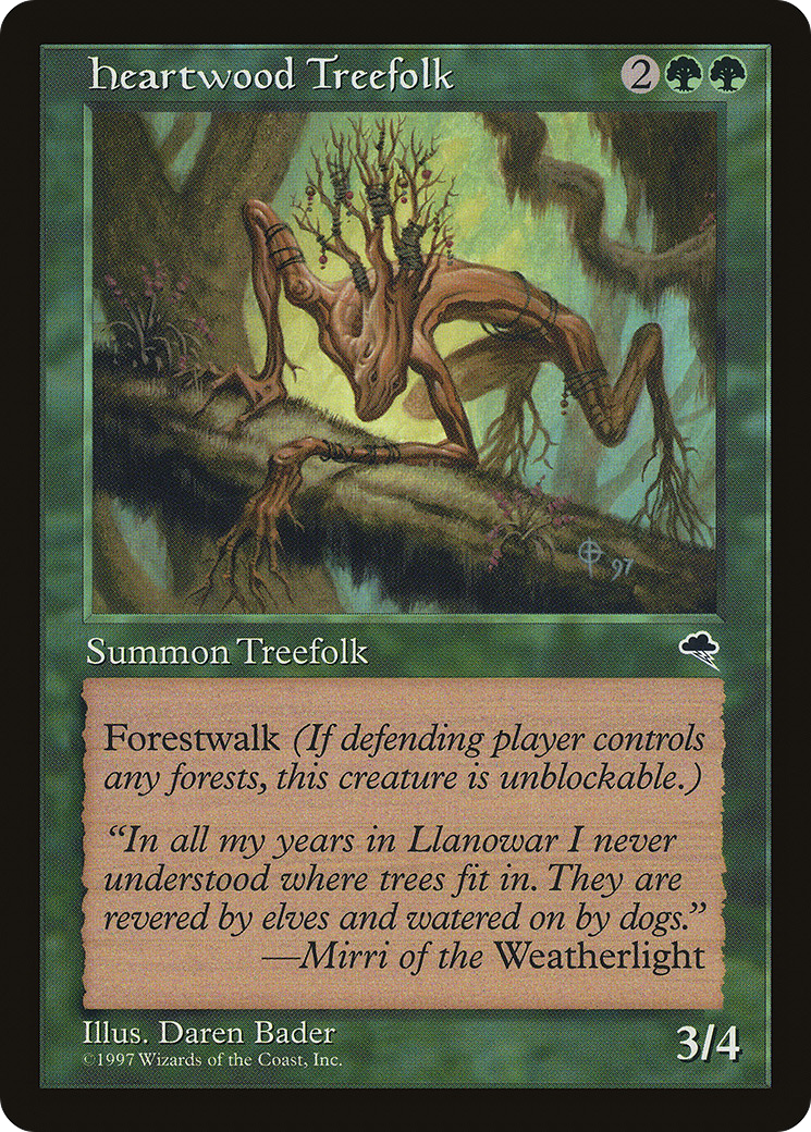 Image of Heartwood Treefolk (TMP-233) - Tempest