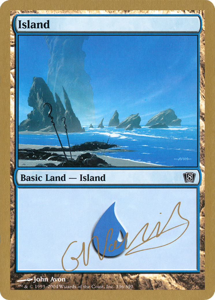 Image of Island (336) - 2004 Gabriel Nassif (8ED) (WCD-) - World Championship Decks 2004