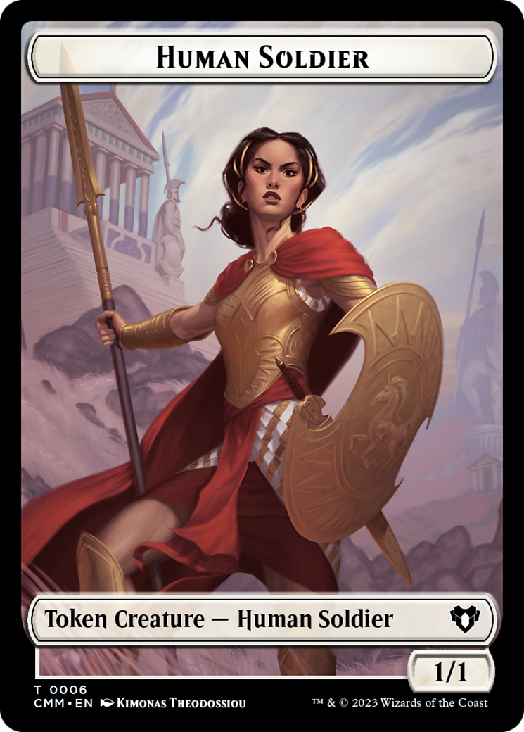 Image of Human Soldier (TCMM-006) - Commander Masters Tokens