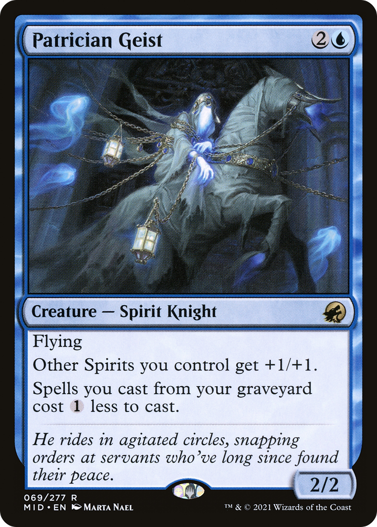 Image of Patrician Geist (MID-069) - Innistrad: Midnight Hunt Foil