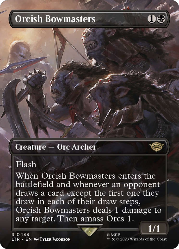 Image of Orcish Bowmasters (Borderless) (LTR-433) - The Lord of the Rings: Tales of Middle-earth (Borderless)