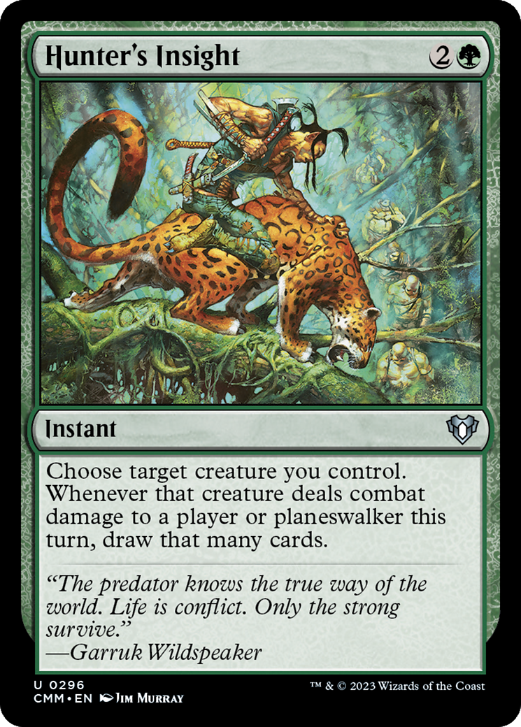 Image of Hunter's Insight (CMM-296) - Commander Masters Foil
