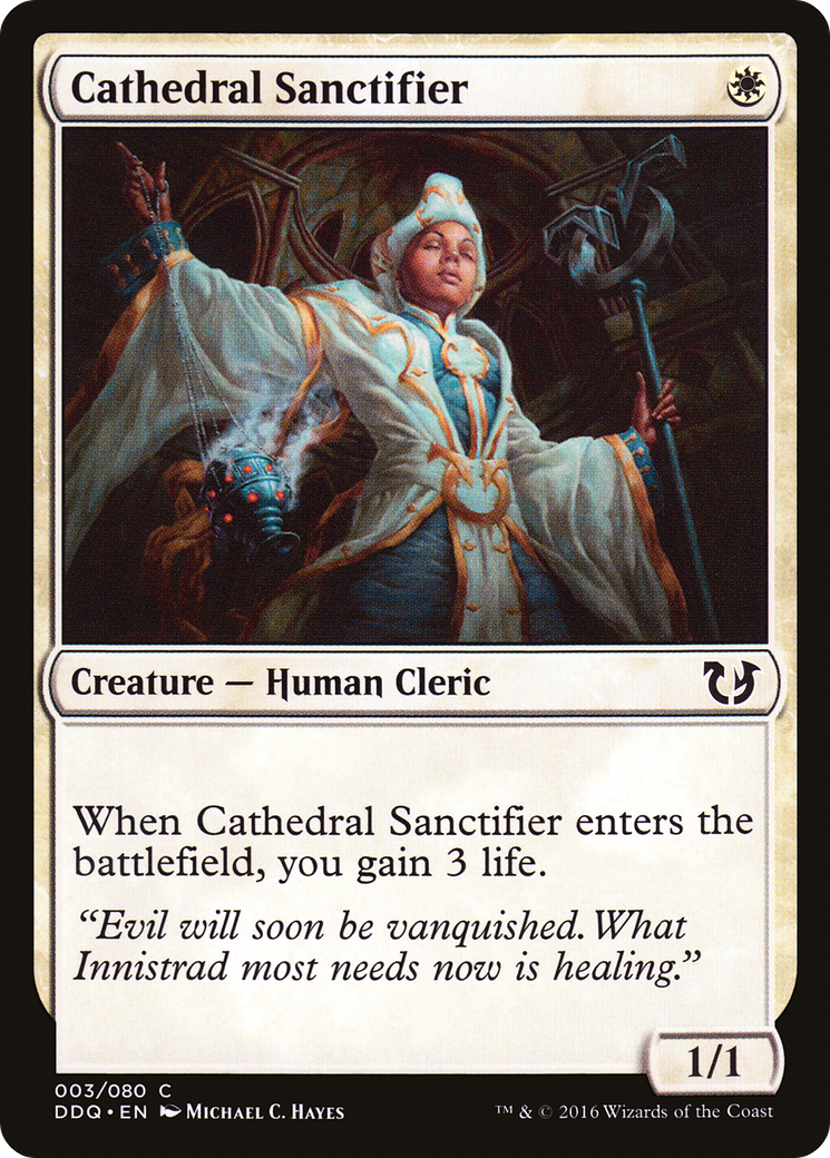 Image of Cathedral Sanctifier (DDQ-003) - Duel Decks: Blessed vs. Cursed