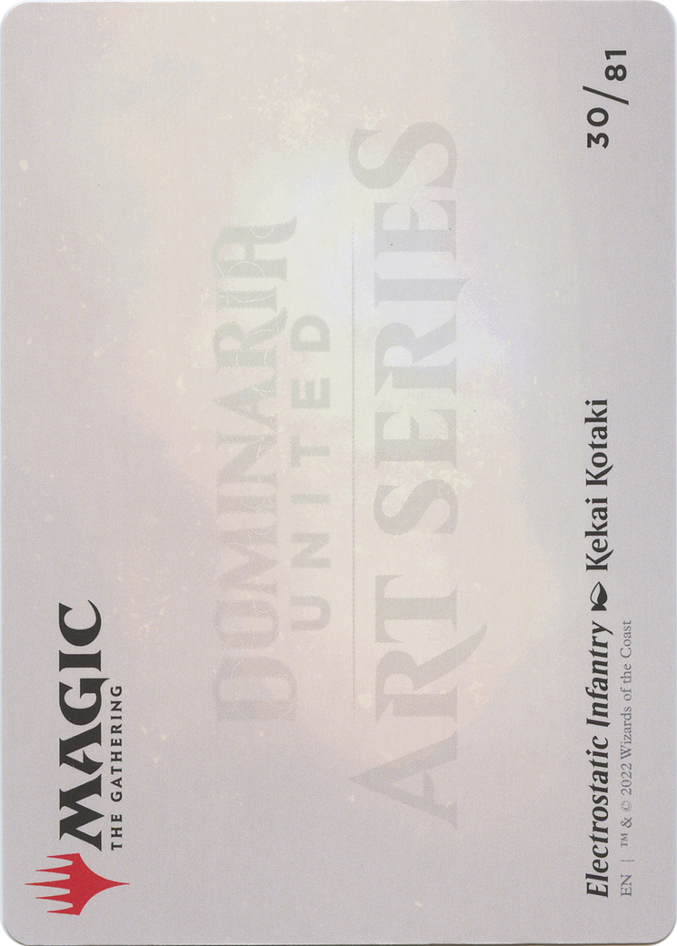 Image of Electrostatic Infantry // Electrostatic Infantry (ADMU-030) - Dominaria United Art Series (Borderless)