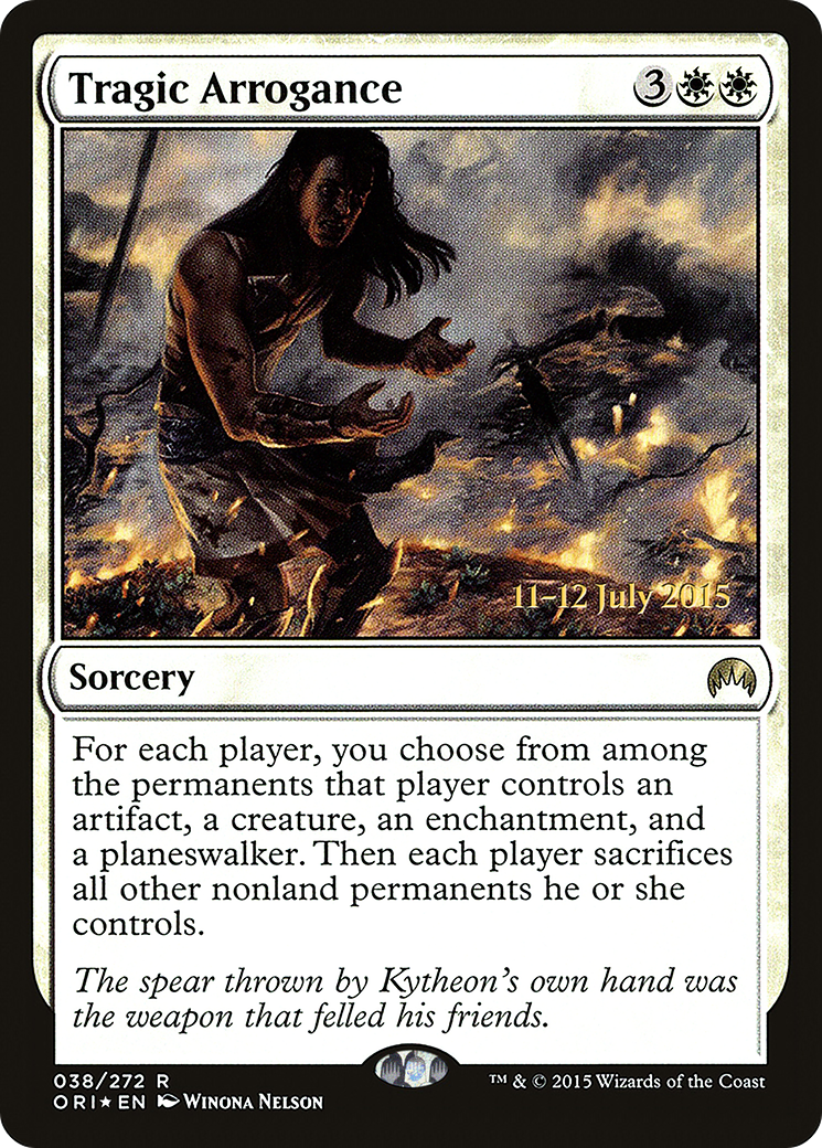 Image of Tragic Arrogance (PRE-038) - Magic Origins Promos Foil