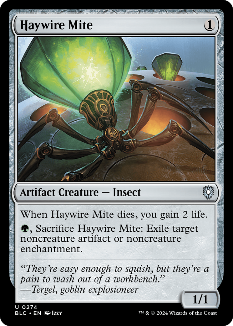 Image of Haywire Mite (BLC-274) - Bloomburrow Commander
