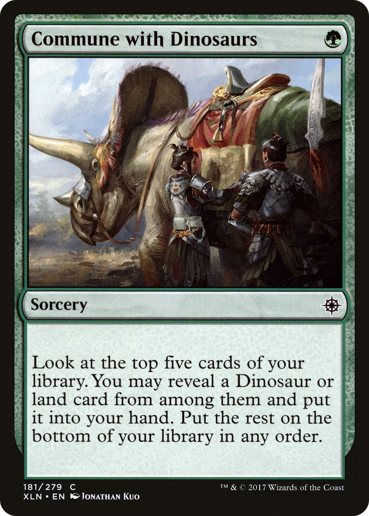 Image of Commune with Dinosaurs (XLN-181) - Ixalan