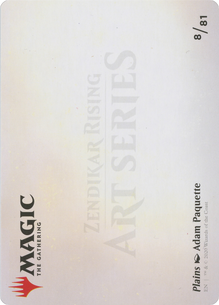 Image of Plains // Plains (AZNR-008) - Zendikar Rising Art Series (Borderless) Foil