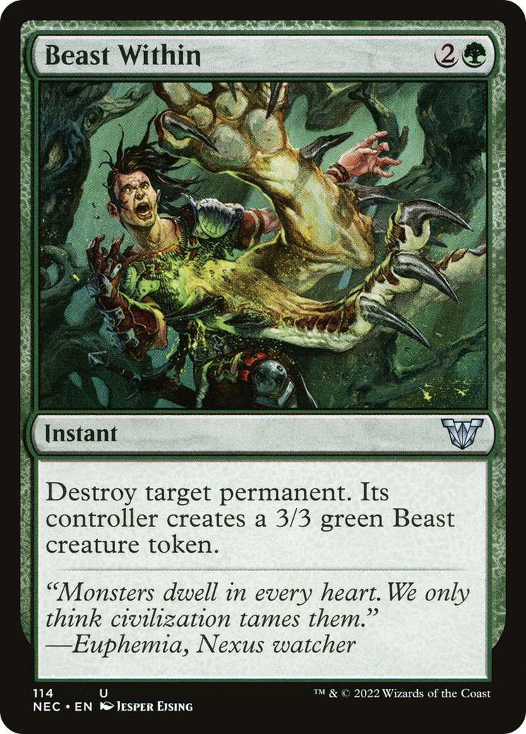 Image of Beast Within (NEC-114) - Neon Dynasty Commander